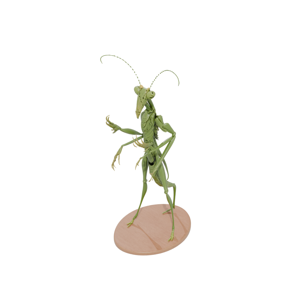 Woodgrain Realistic Flexi Praying Mantis