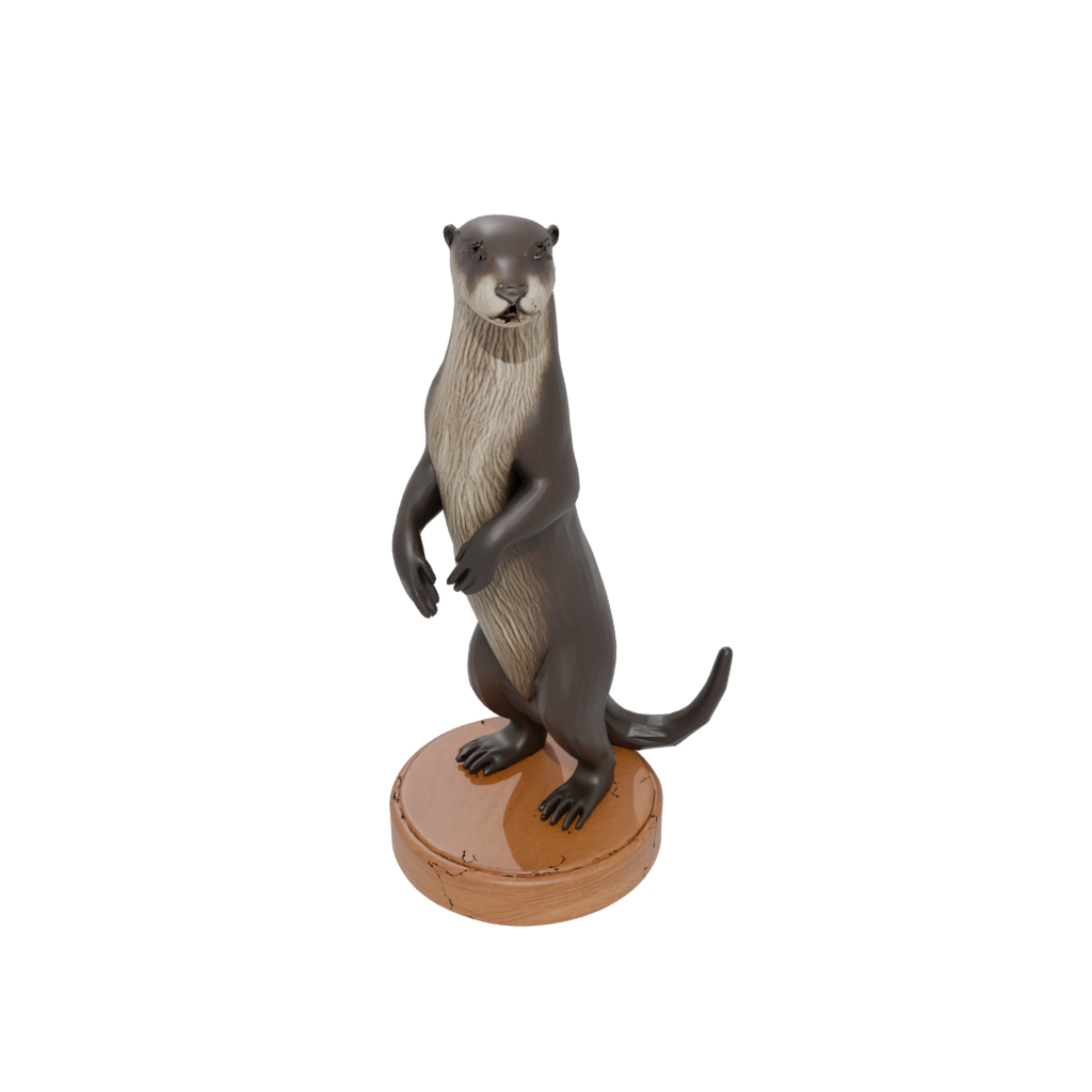 Woodgrain Realistic Flexi River Otter