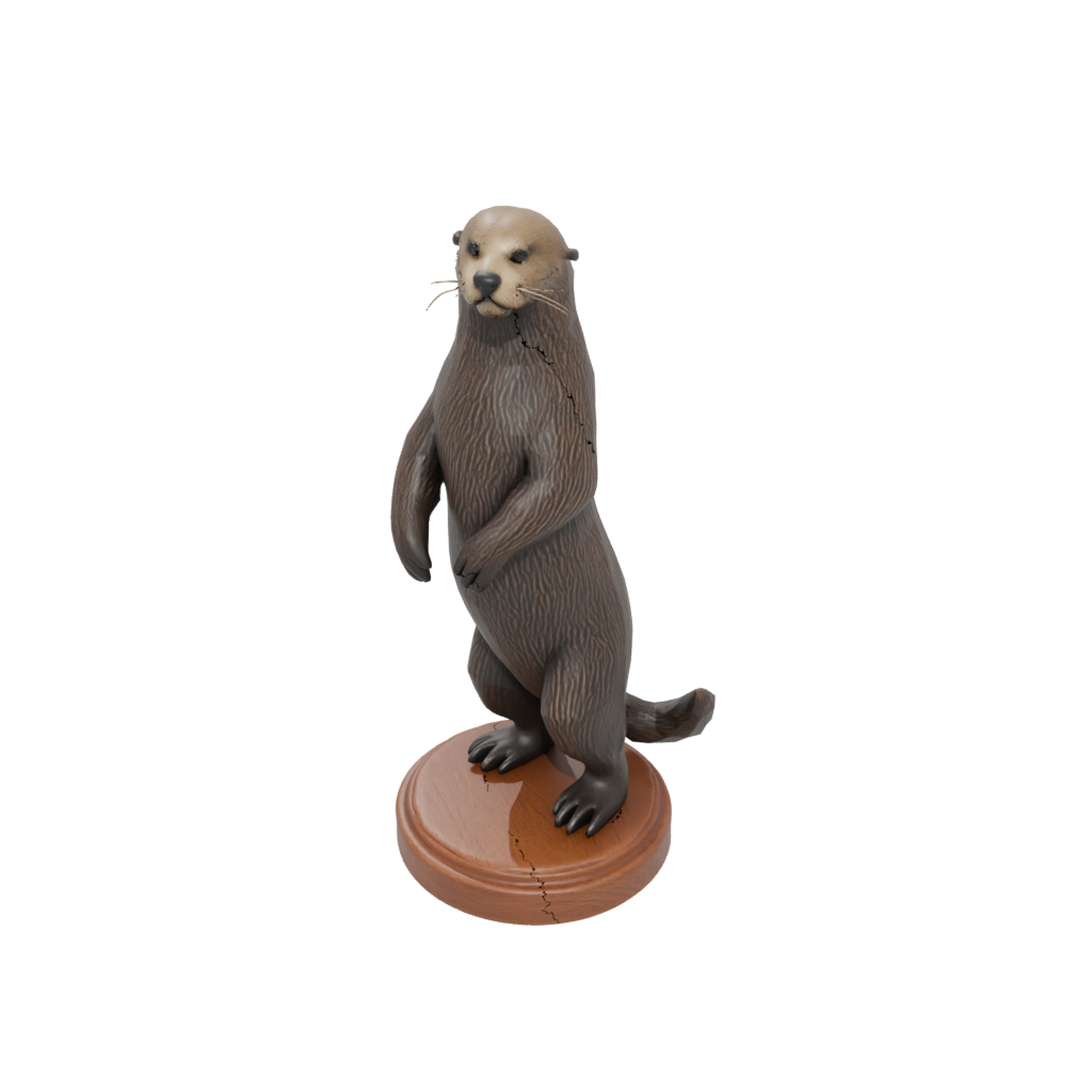 Woodgrain Realistic Flexi Sea Otter