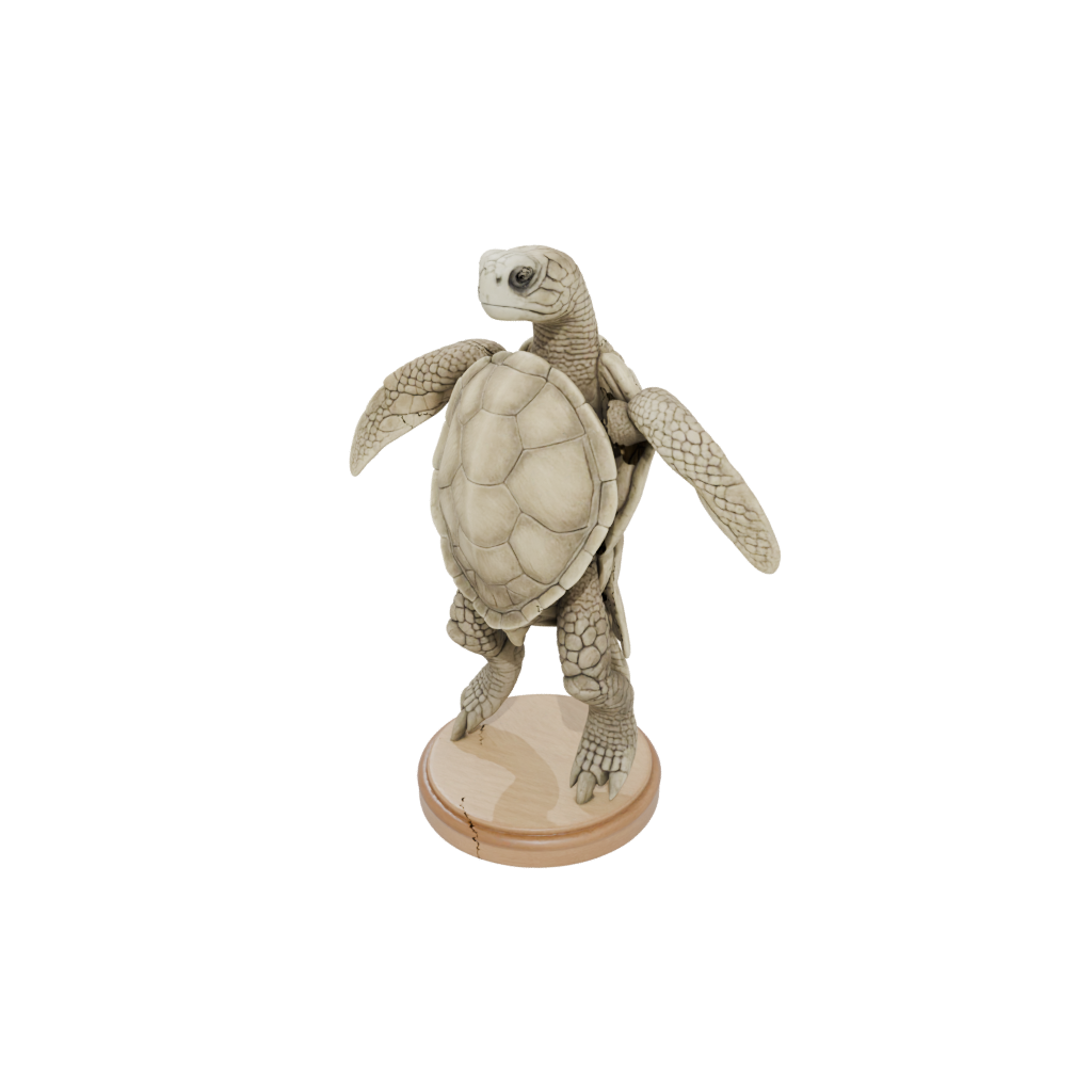 Woodgrain Realistic Flexi Sea Turtle
