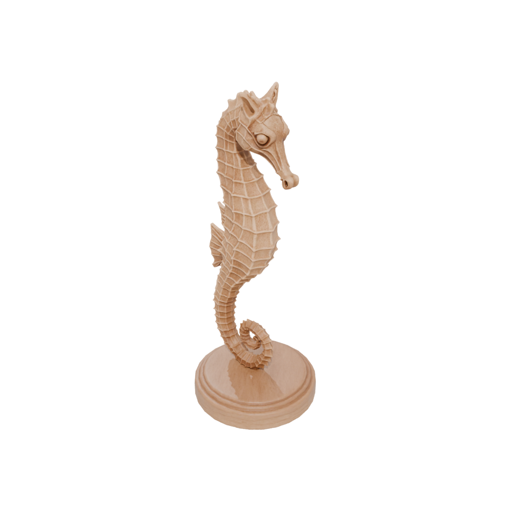 Woodgrain Realistic Flexi Seahorse