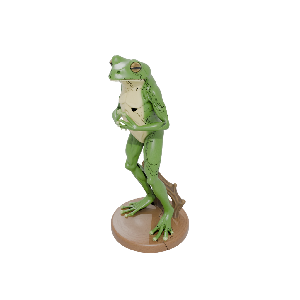 Woodgrain Realistic Flexi Tree Frog