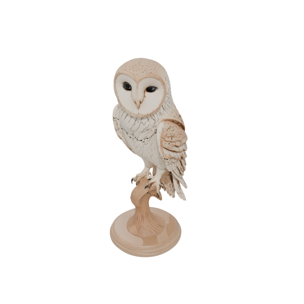 Woodgrain Skeleton Flexi Barn Owl