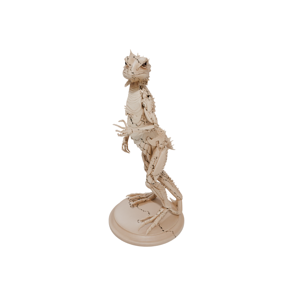 Woodgrain Skeleton Flexi Bearded Dragon