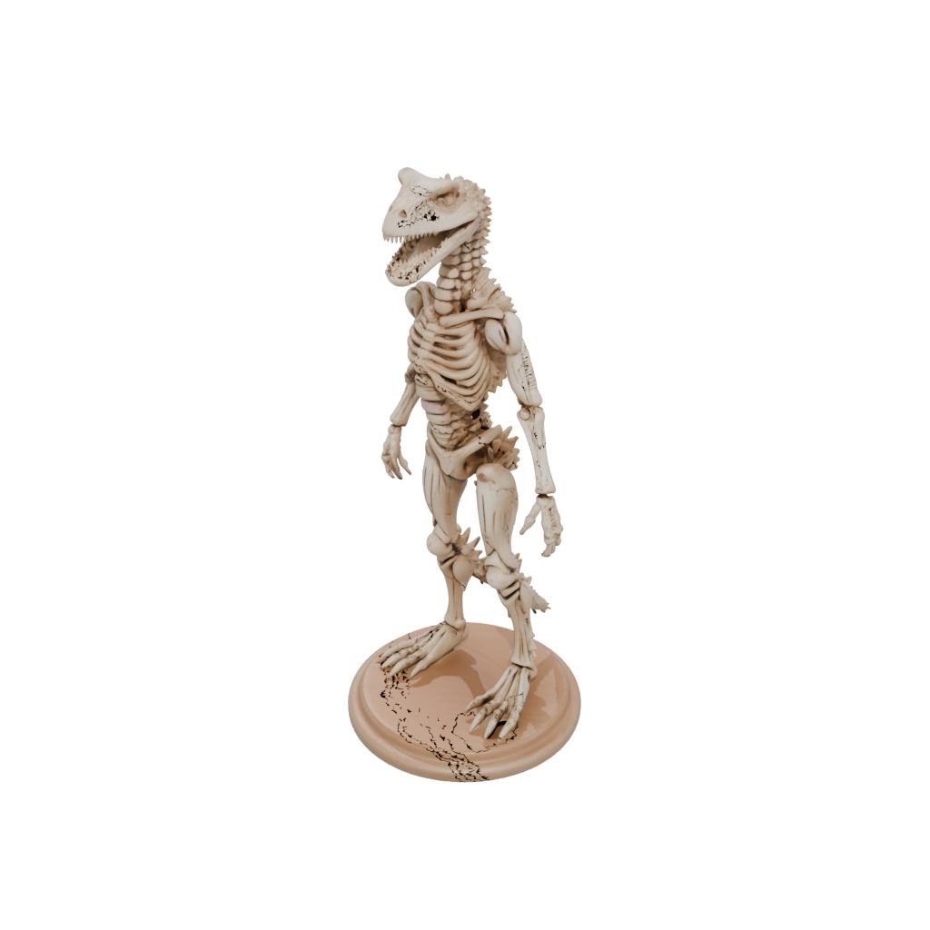Woodgrain Skeleton Flexi Crocodile