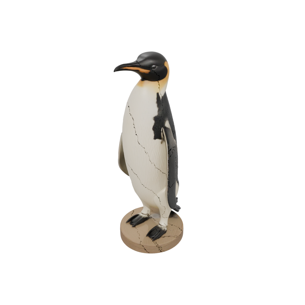 Woodgrain Skeleton Flexi Emperor Penguin