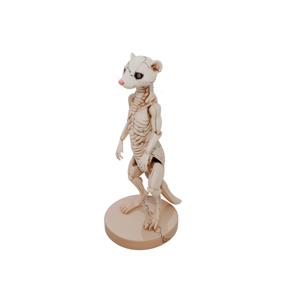 Woodgrain Skeleton Flexi Ferret