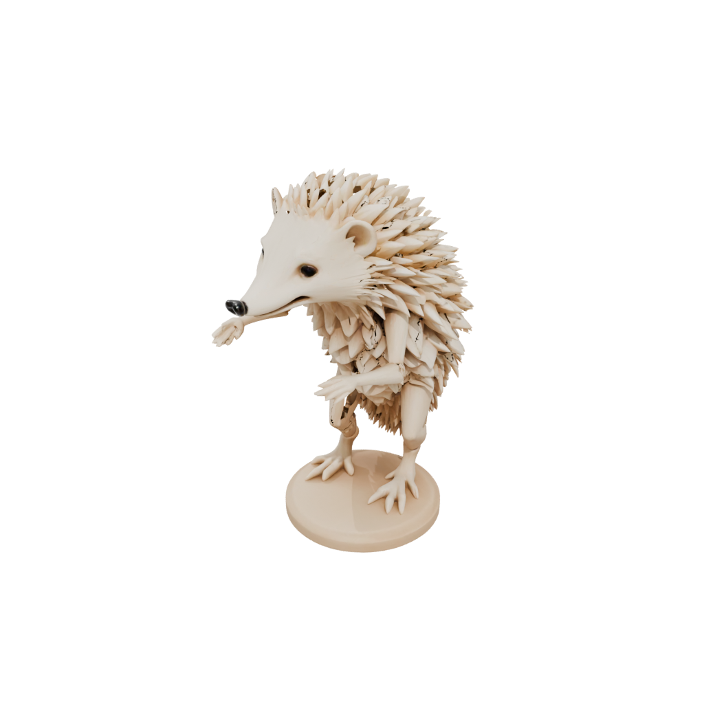 Woodgrain Skeleton Flexi Hedgehog