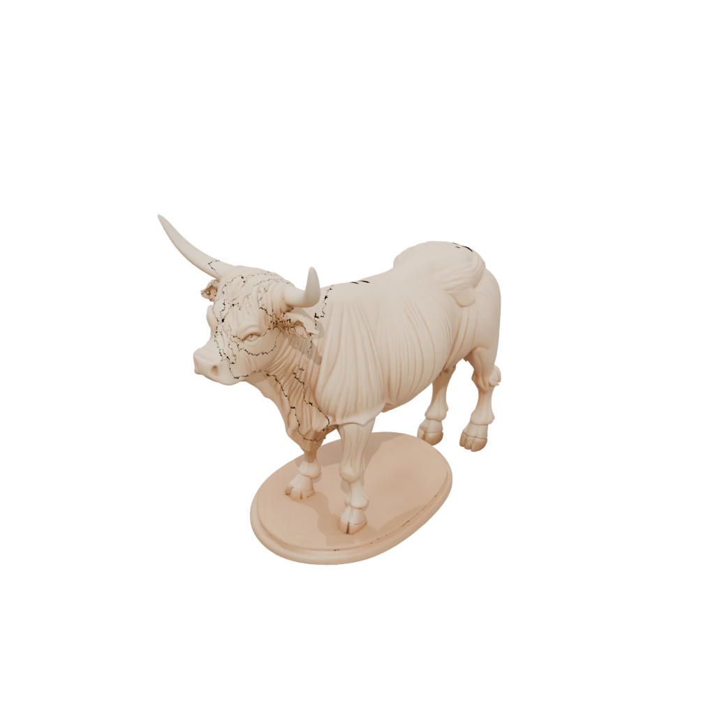 Woodgrain Skeleton Flexi Highland Cow