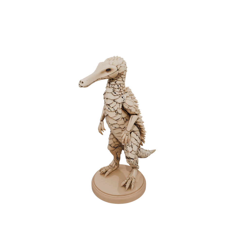 Woodgrain Skeleton Flexi Pangolin