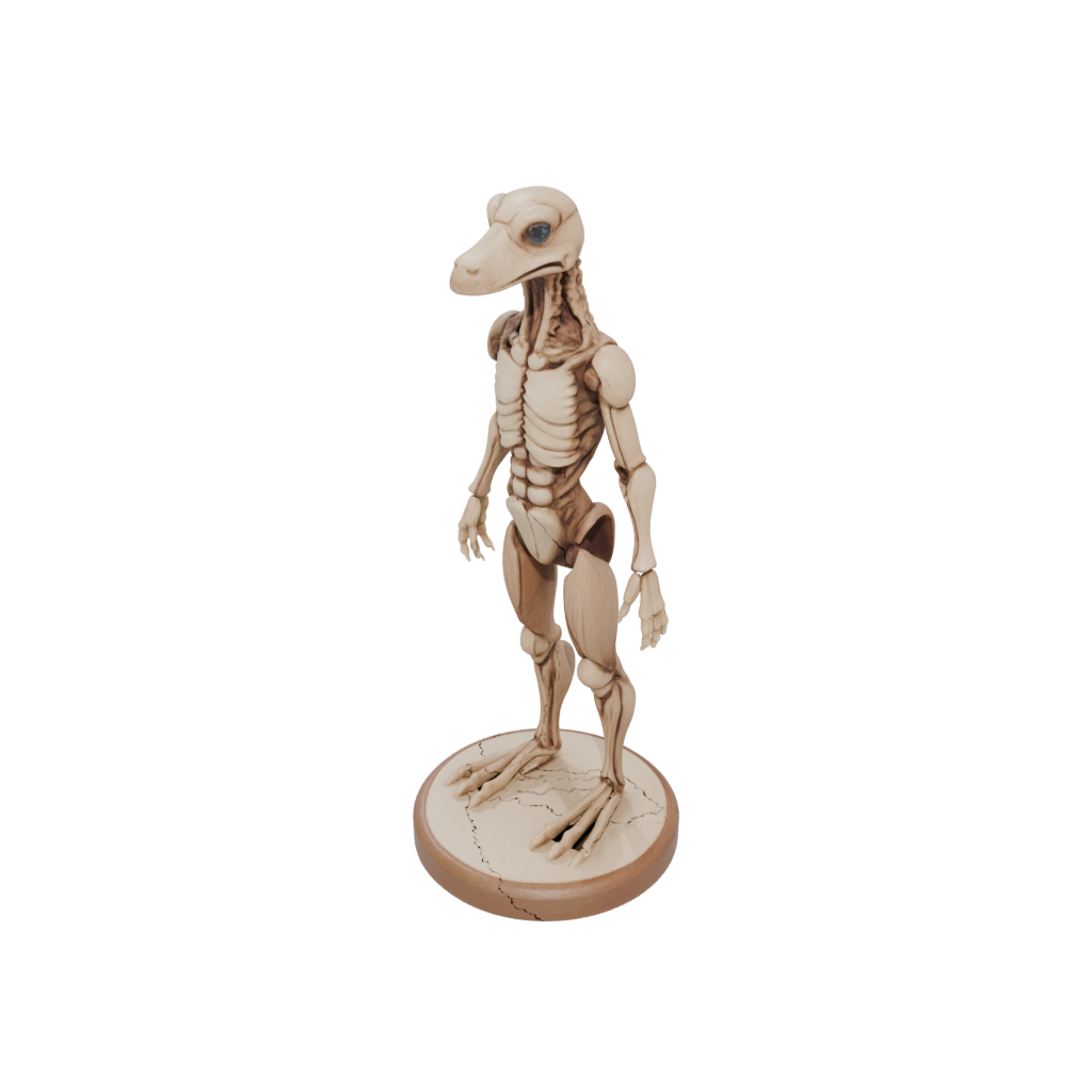 Woodgrain Skeleton Flexi Platypus