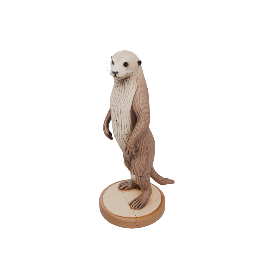 Woodgrain Skeleton Flexi Sea Otter