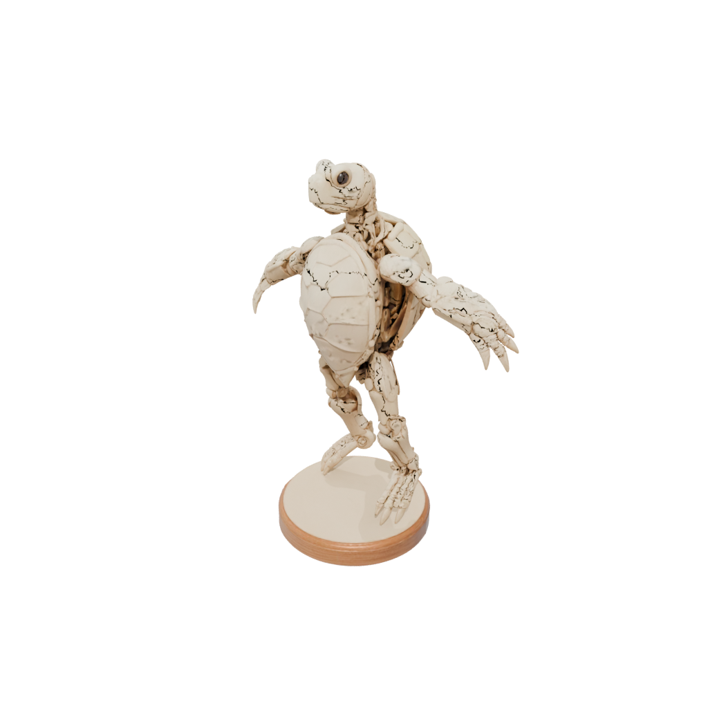 Woodgrain Skeleton Flexi Sea Turtle