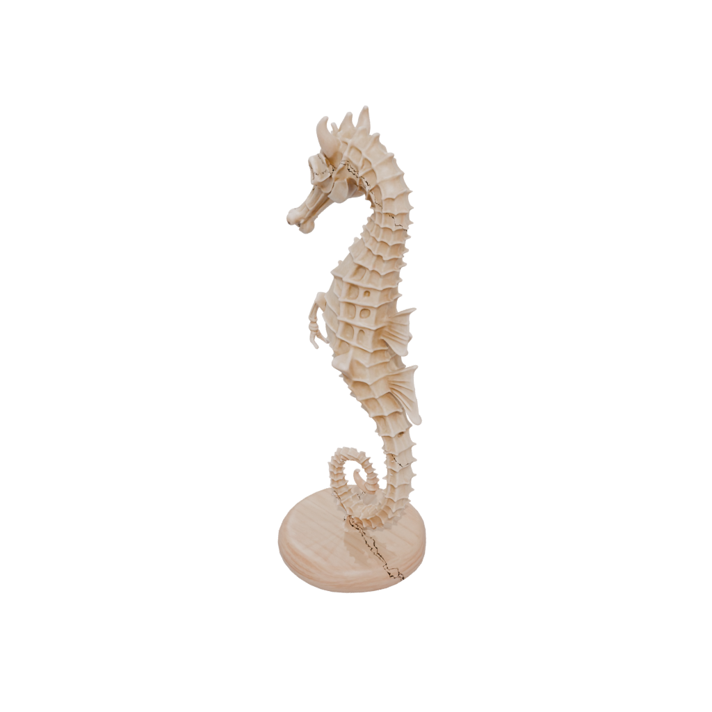 Woodgrain Skeleton Flexi Seahorse