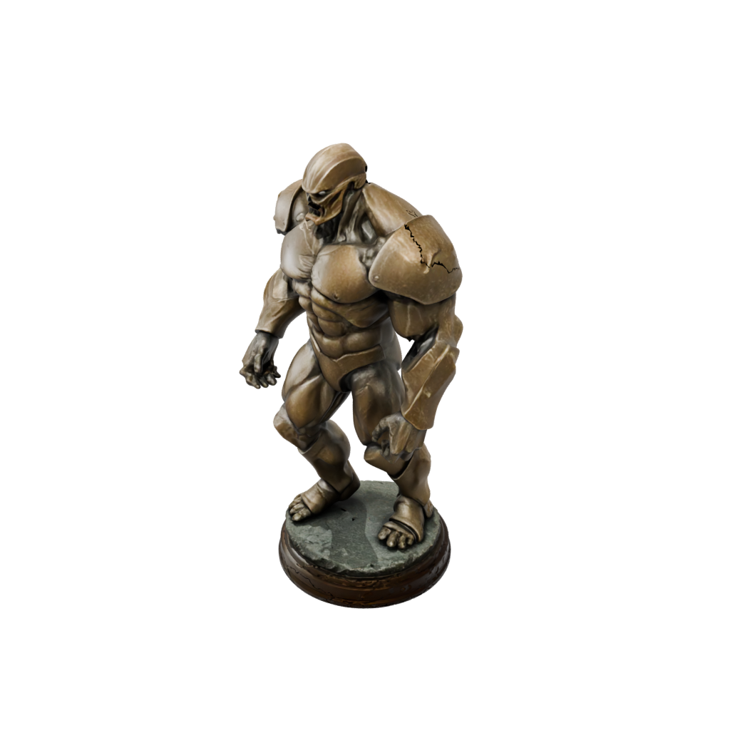 Bronze Bust Earth Golem Colossus