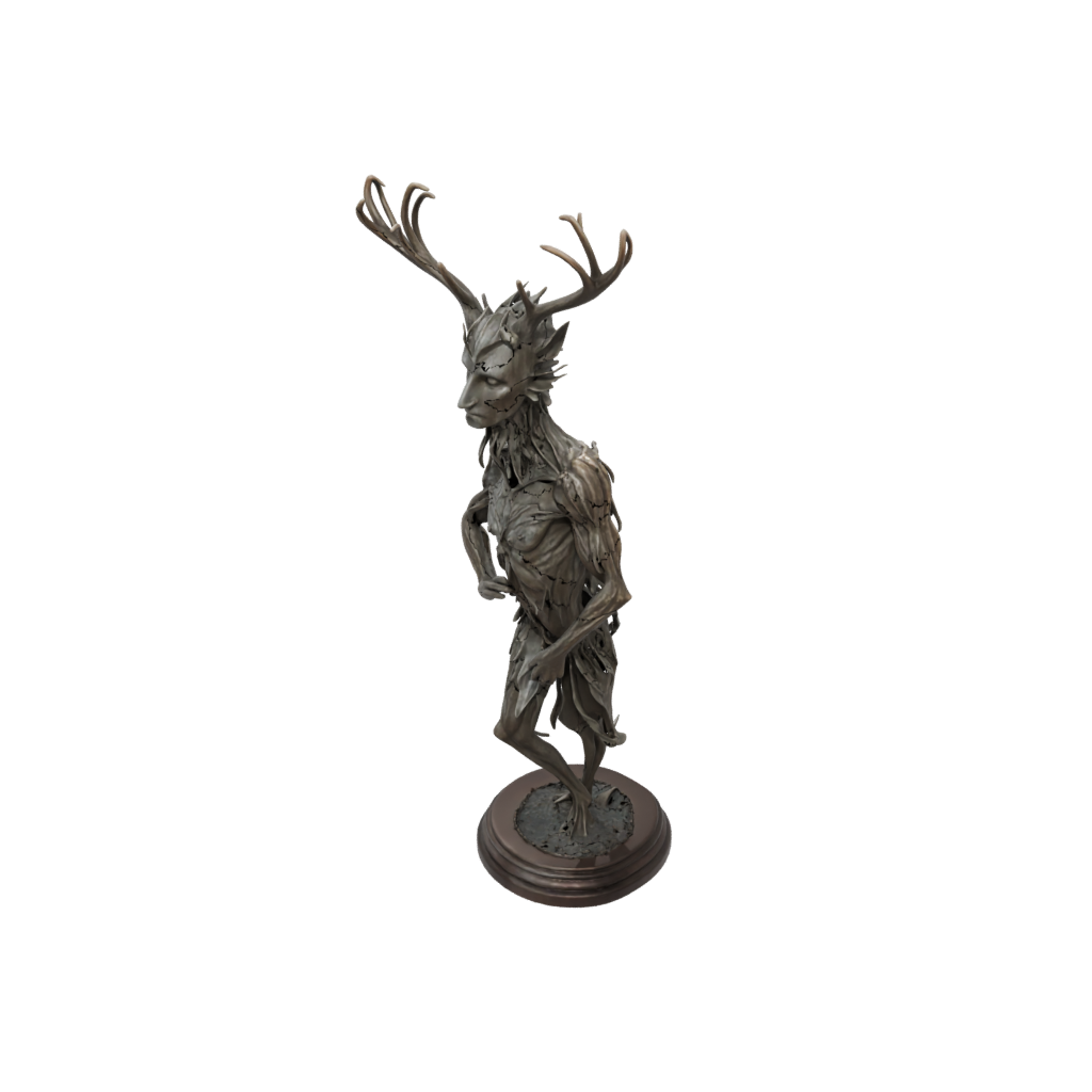 Bronze Bust Forest Spirit Ent