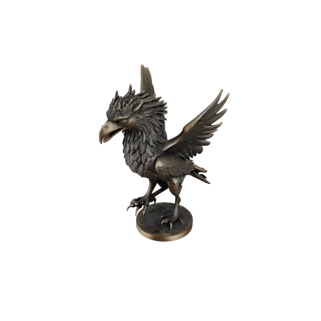 Bronze Bust Griffin Statue