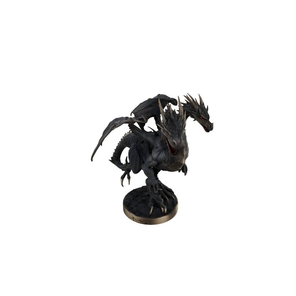 Bronze Bust Lava Drake