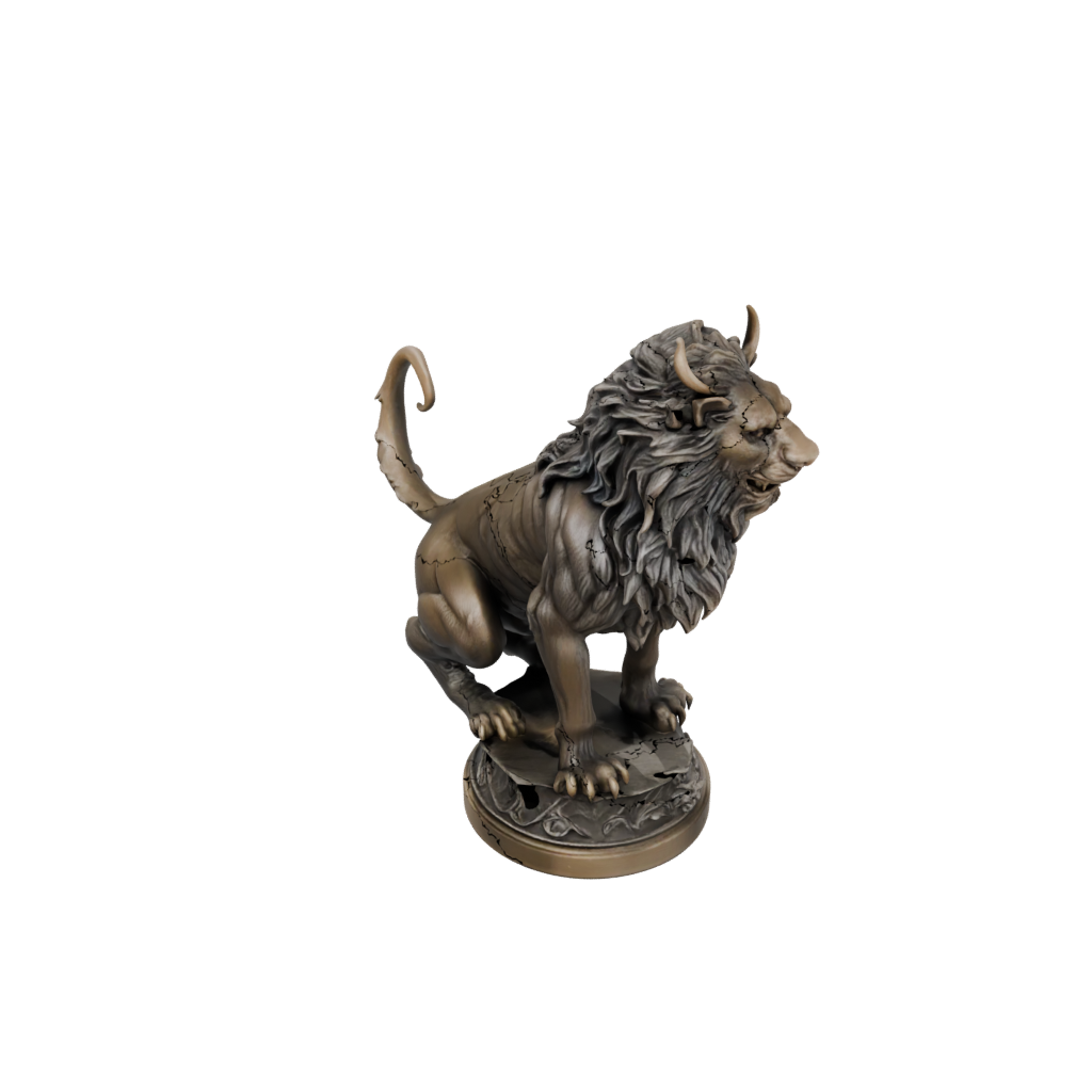 Bronze Bust Manticore