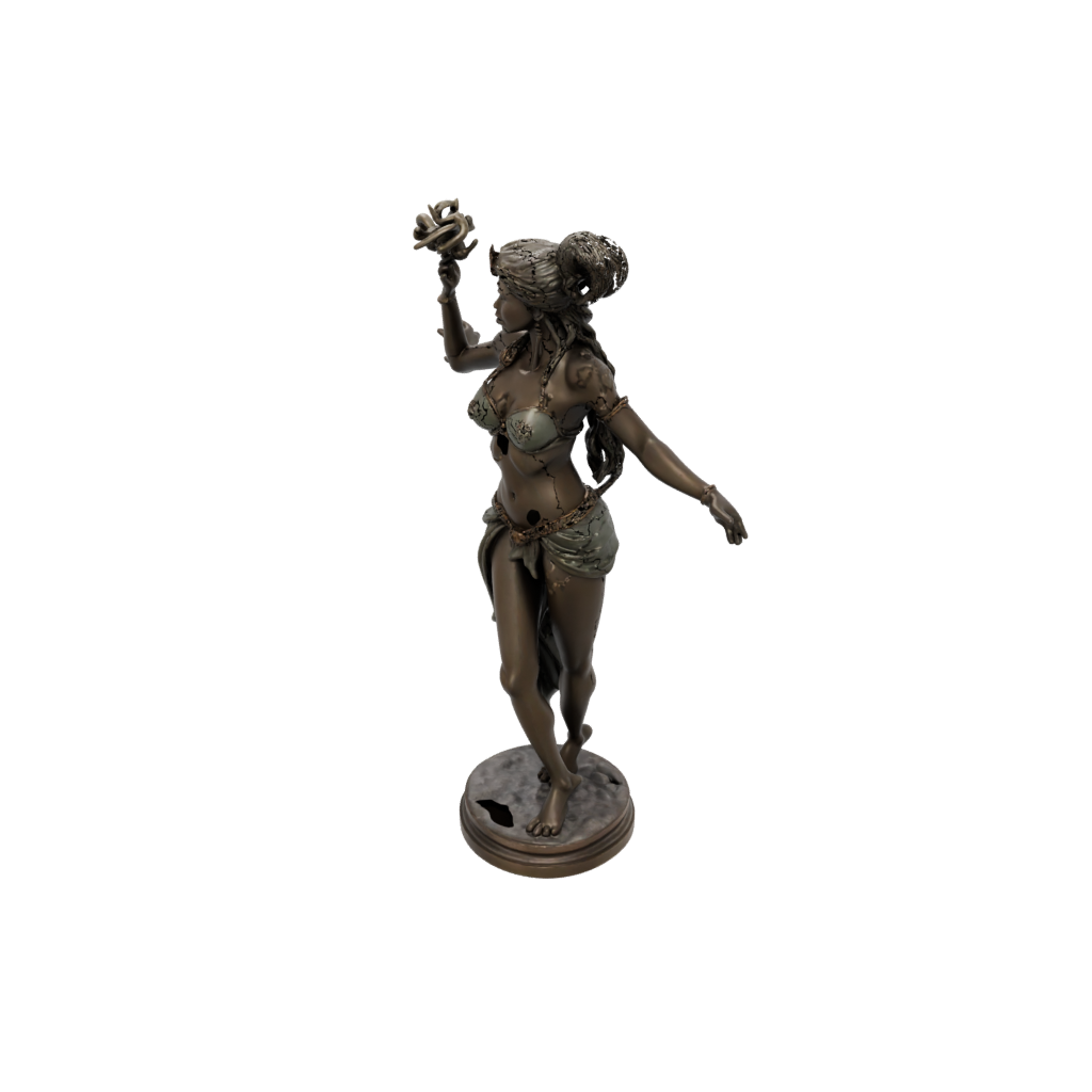 Bronze Bust Storm Djinn