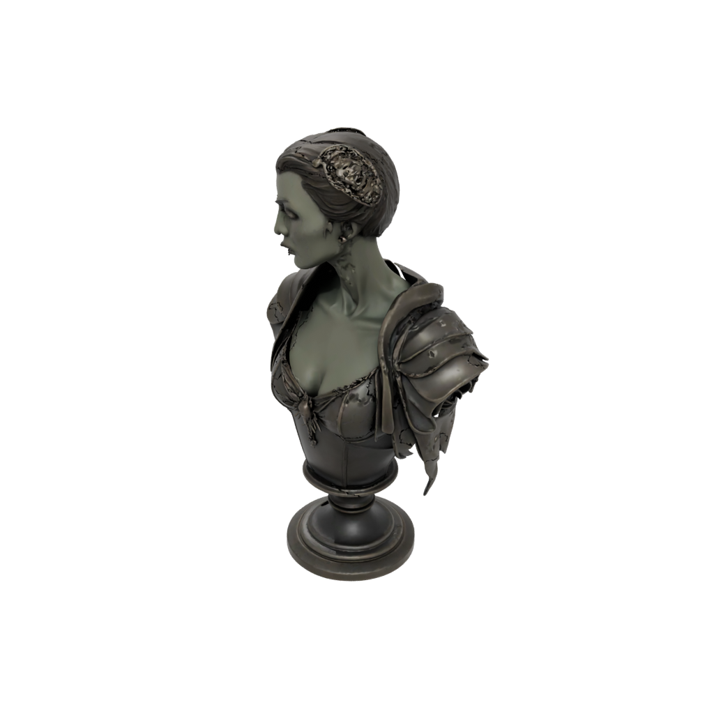 Bronze Bust Vampire Countess