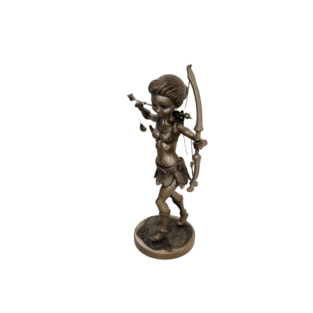 Bronze Chibi Centaur Archer