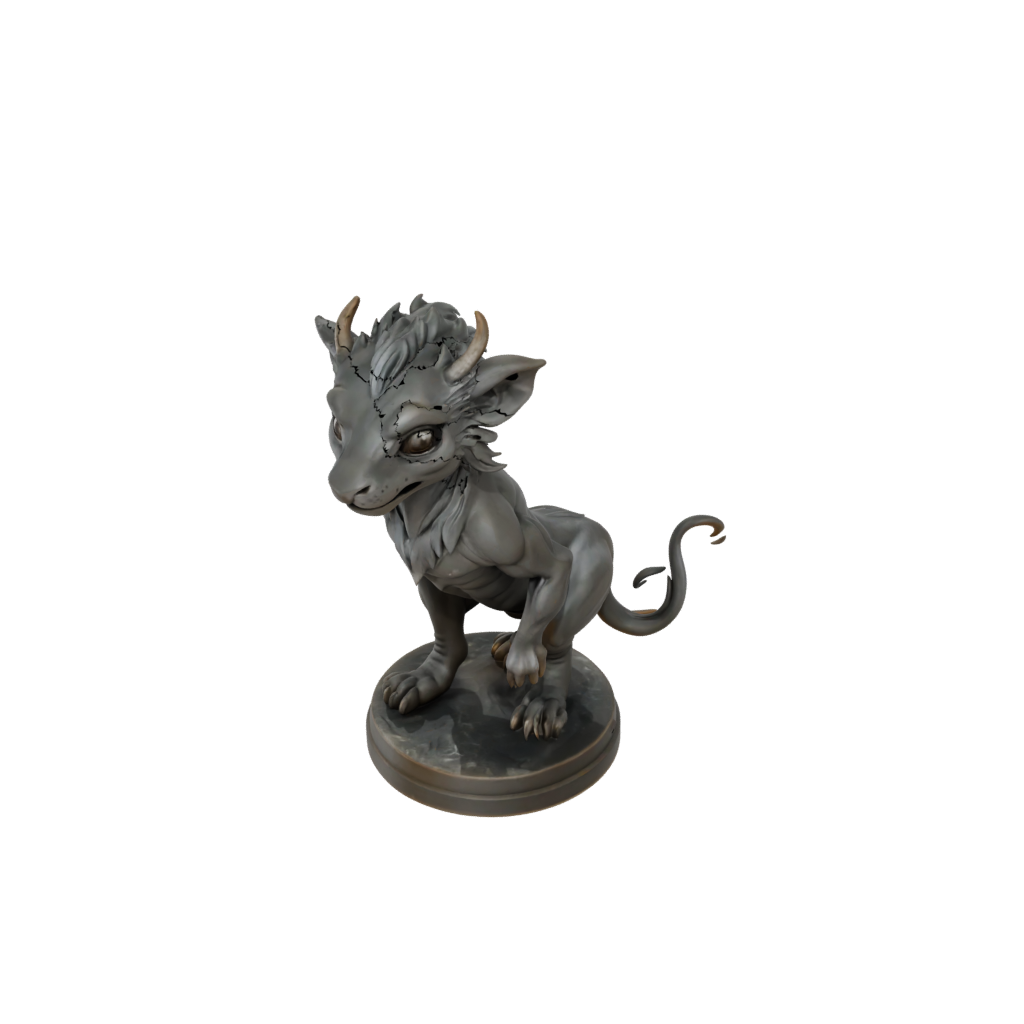 Bronze Chibi Chimera Beast