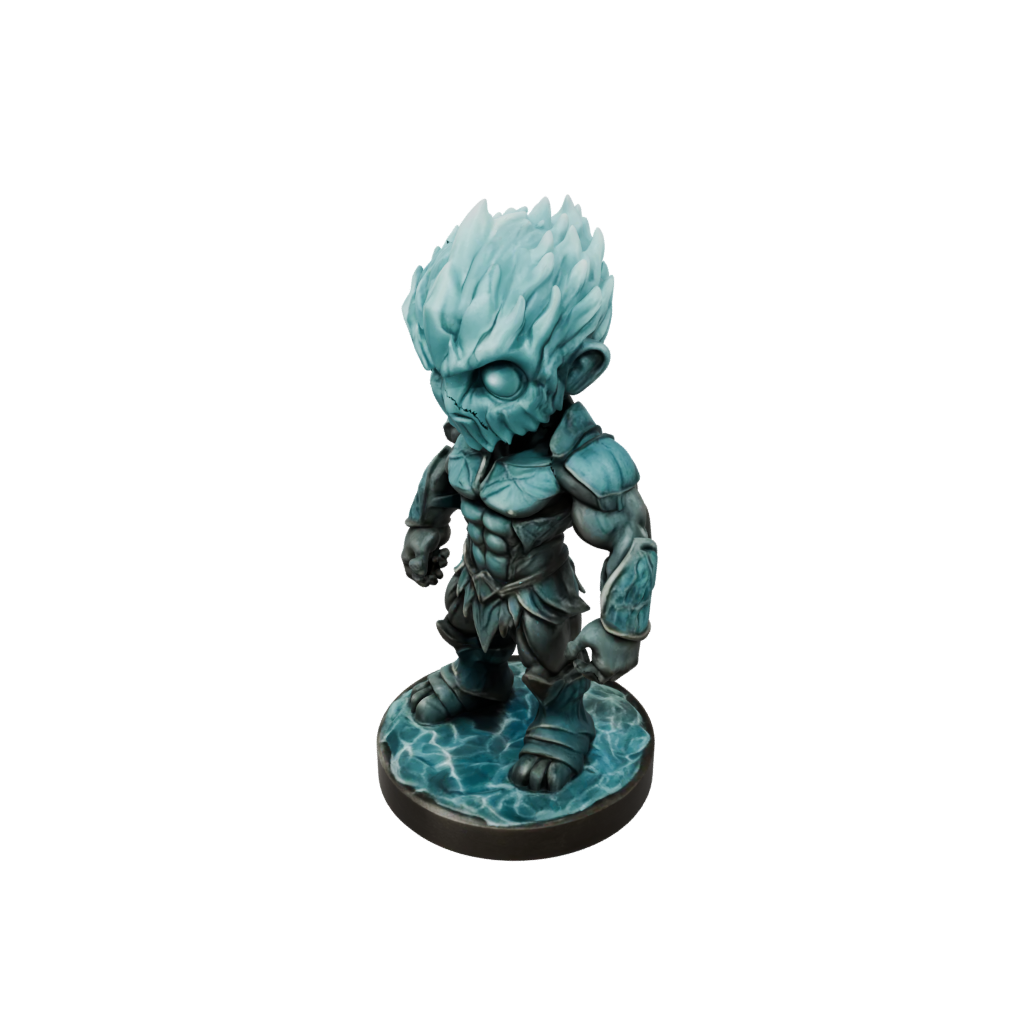 Bronze Chibi Ice Elemental Titan