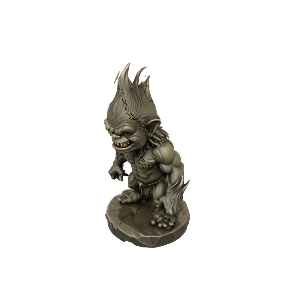 Bronze Chibi Rock Troll