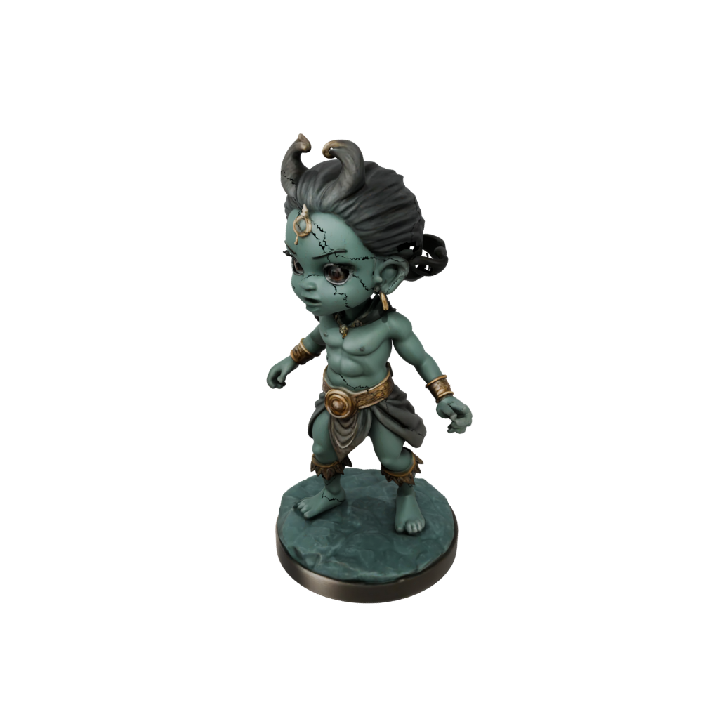 Bronze Chibi Storm Djinn