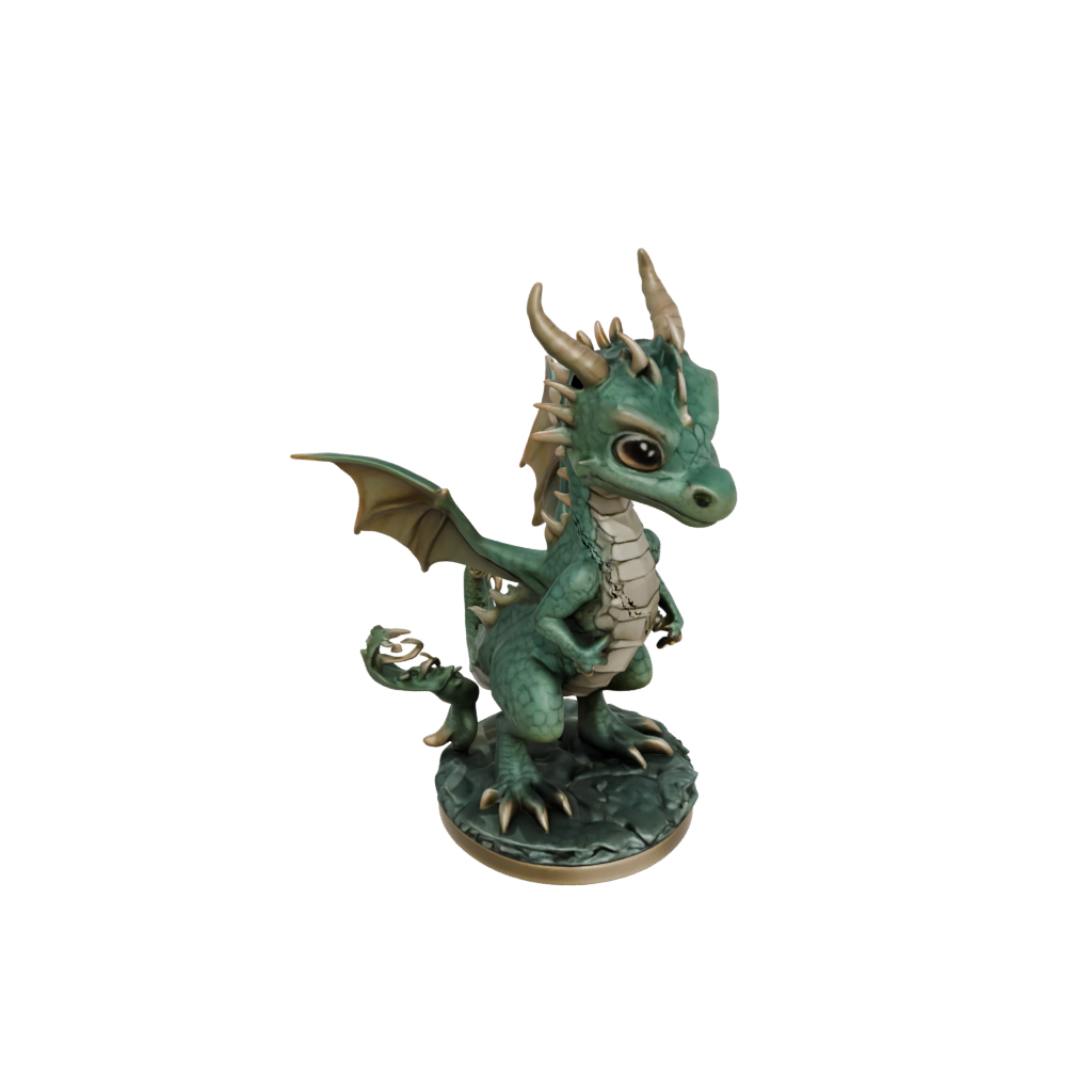 Bronze Chibi Swamp Dragon