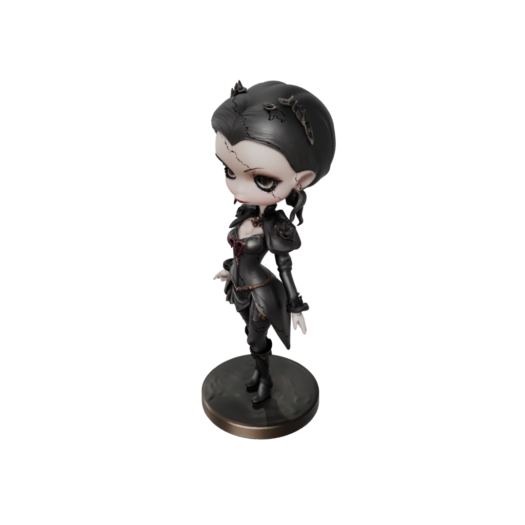 Bronze Chibi Vampire Countess