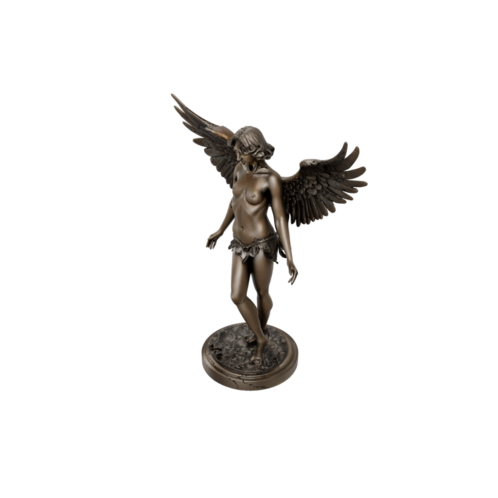 Bronze Scene Fallen Angel