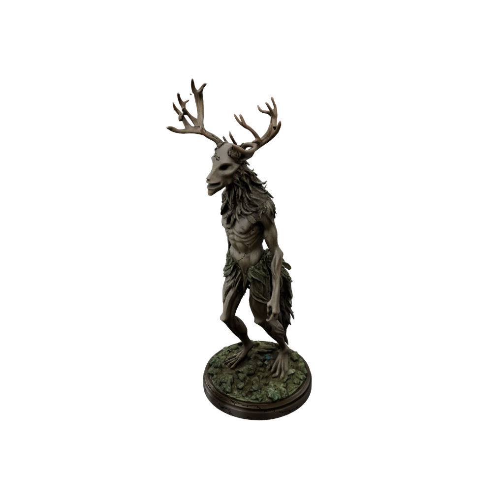 Bronze Scene Forest Spirit Ent