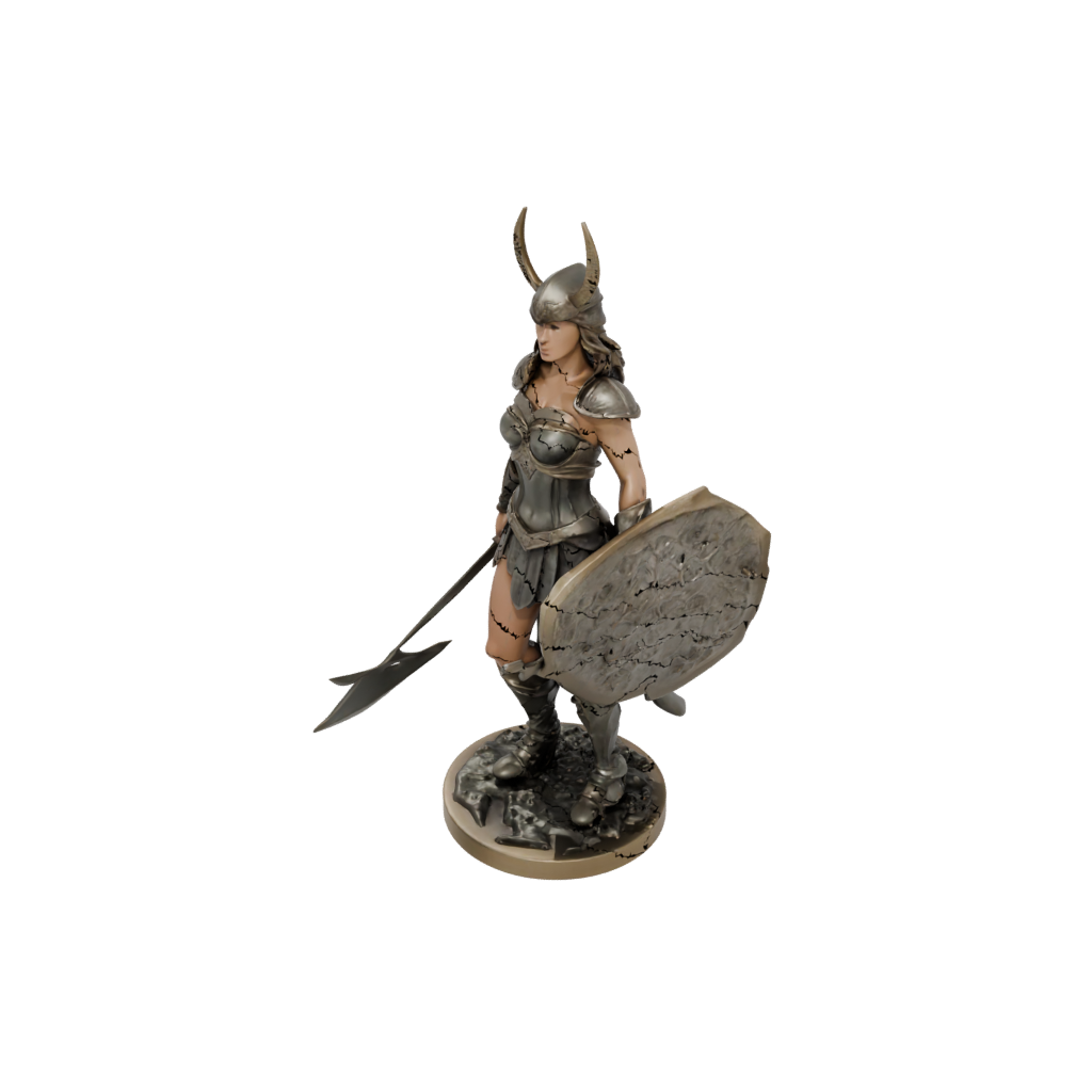 Bronze Scene Valkyrie Warrior Figure