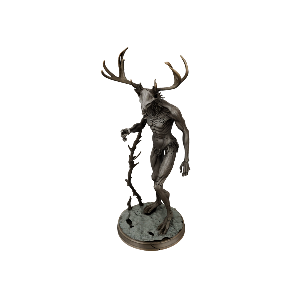 Bronze Scene Wendigo