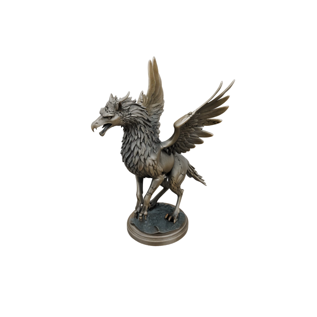 Bronze Griffin Statue