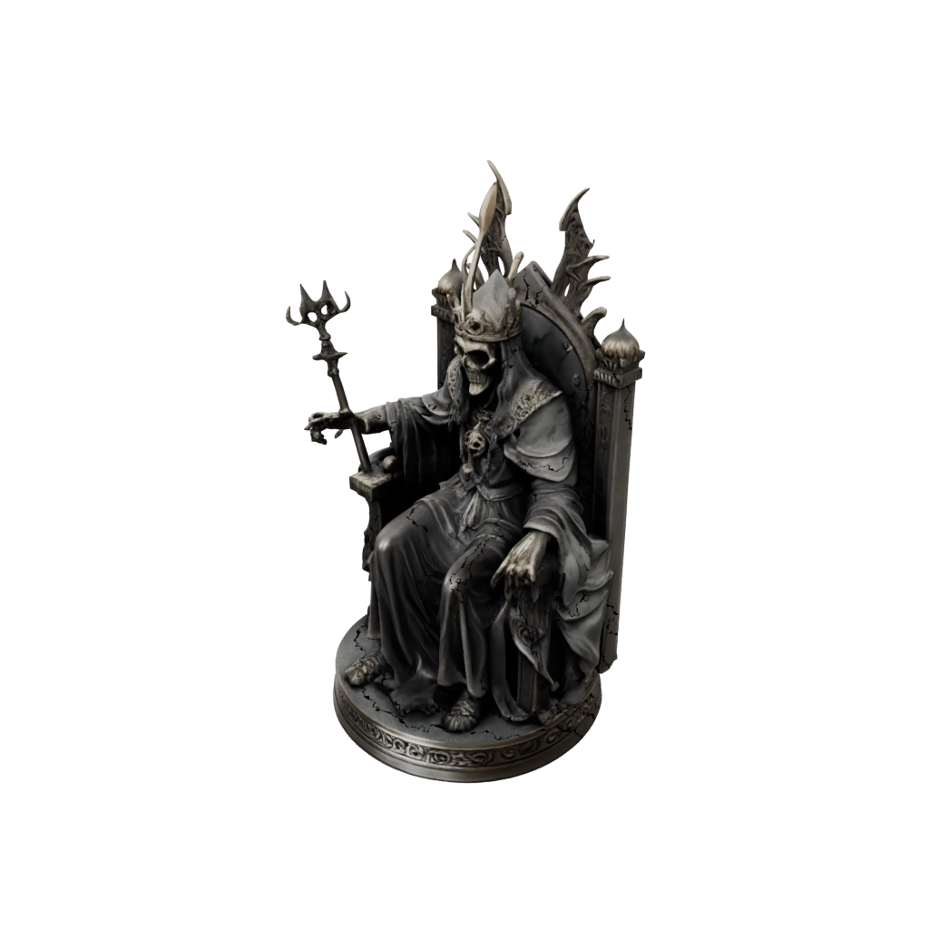 Bronze Lich On Throne