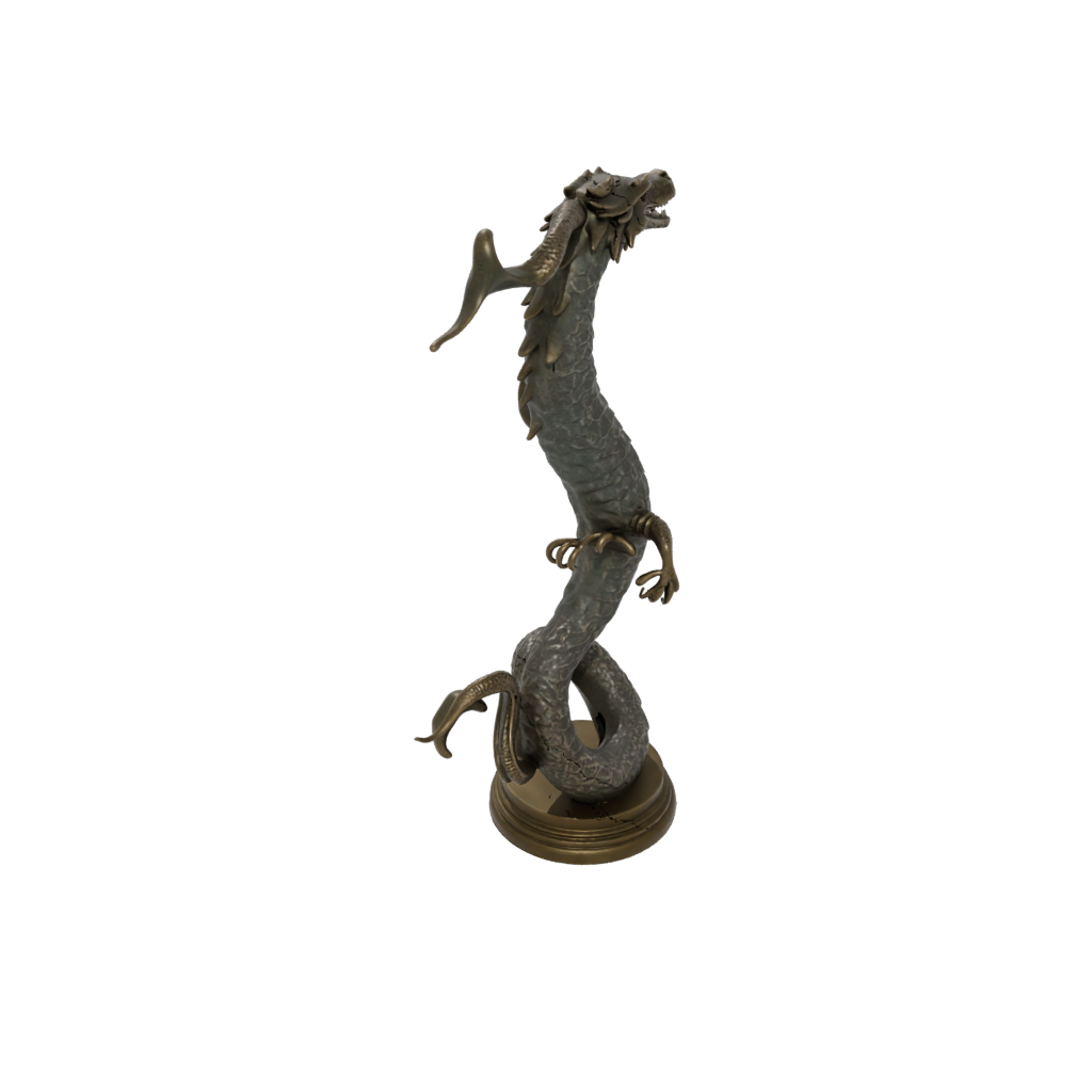Bronze Sea Serpent Coiled Upright
