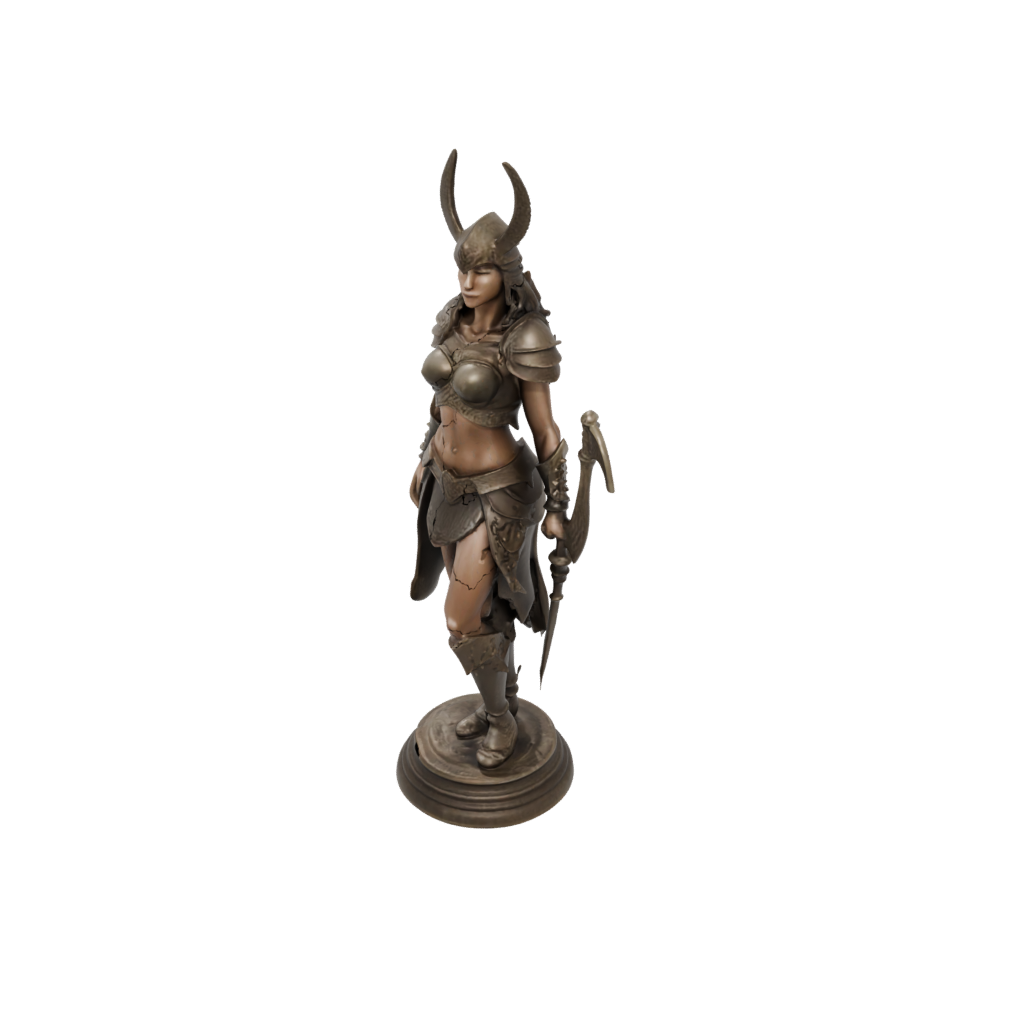 Bronze Valkyrie Warrior Figure