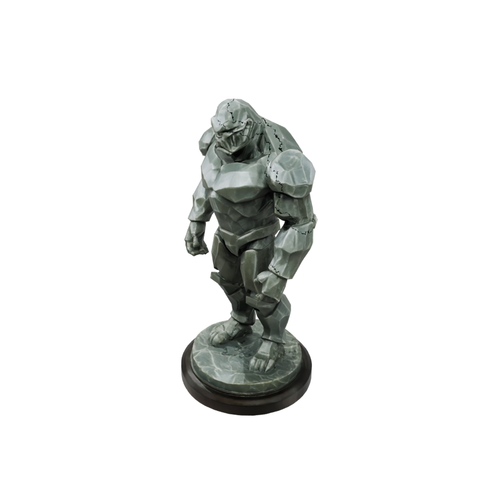 Bronze Relief Crystal Golem