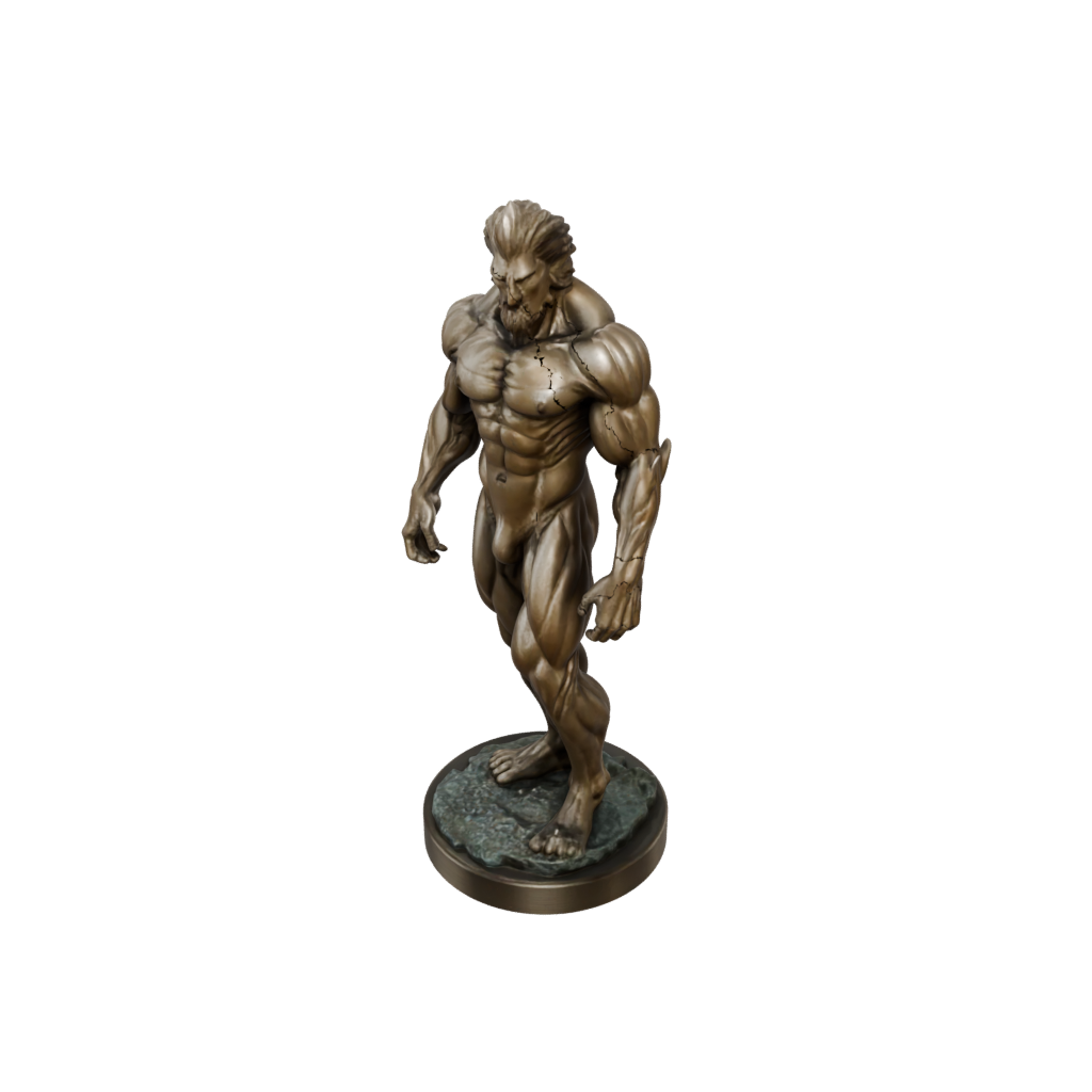 Bronze Relief Fire Elemental Titan