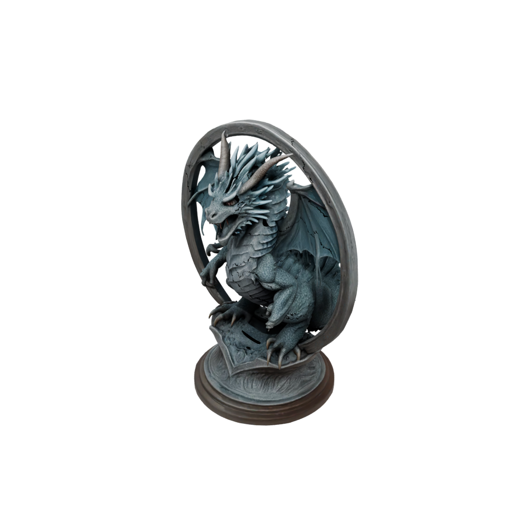 Bronze Relief Frost Wyrm