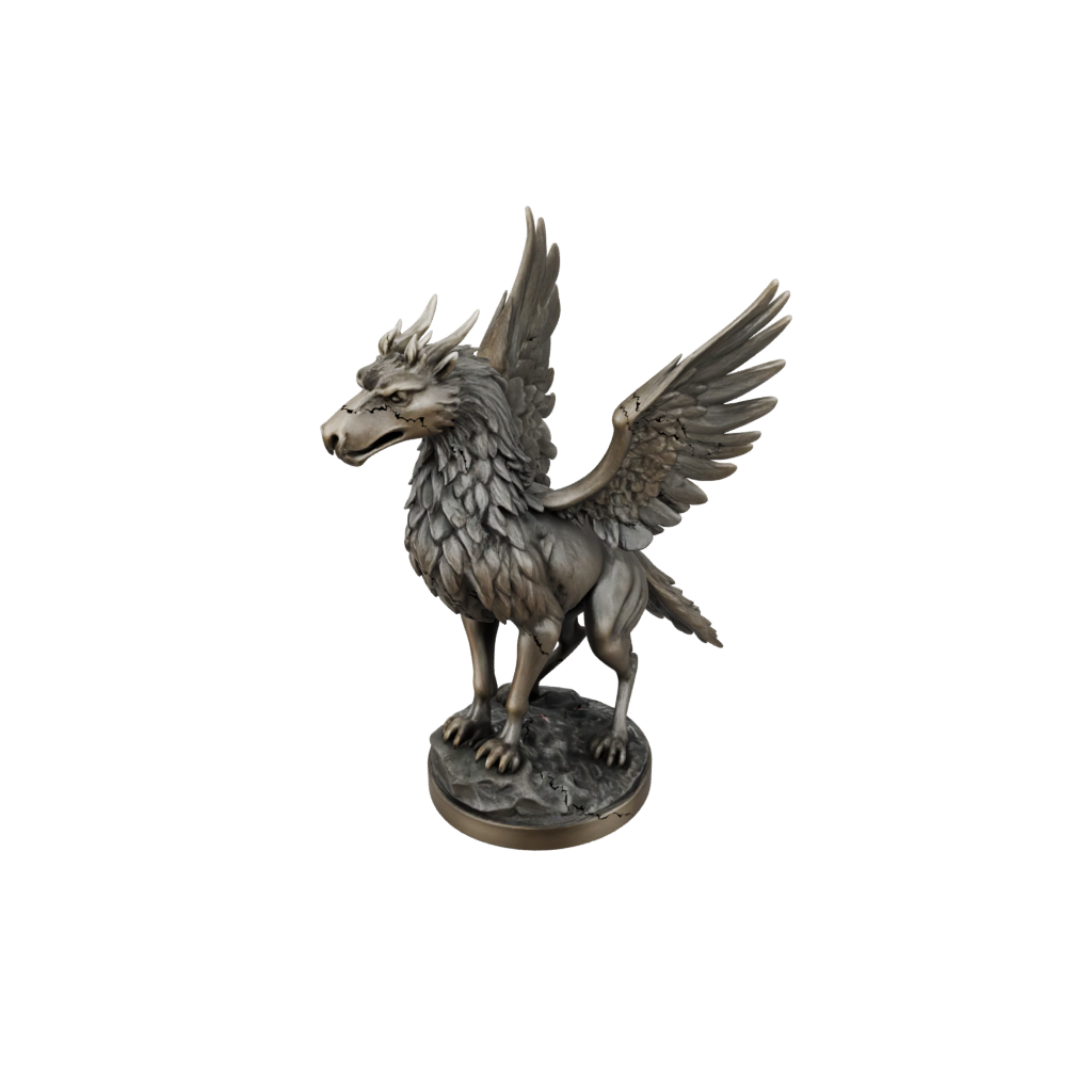 Bronze Relief Griffin Statue