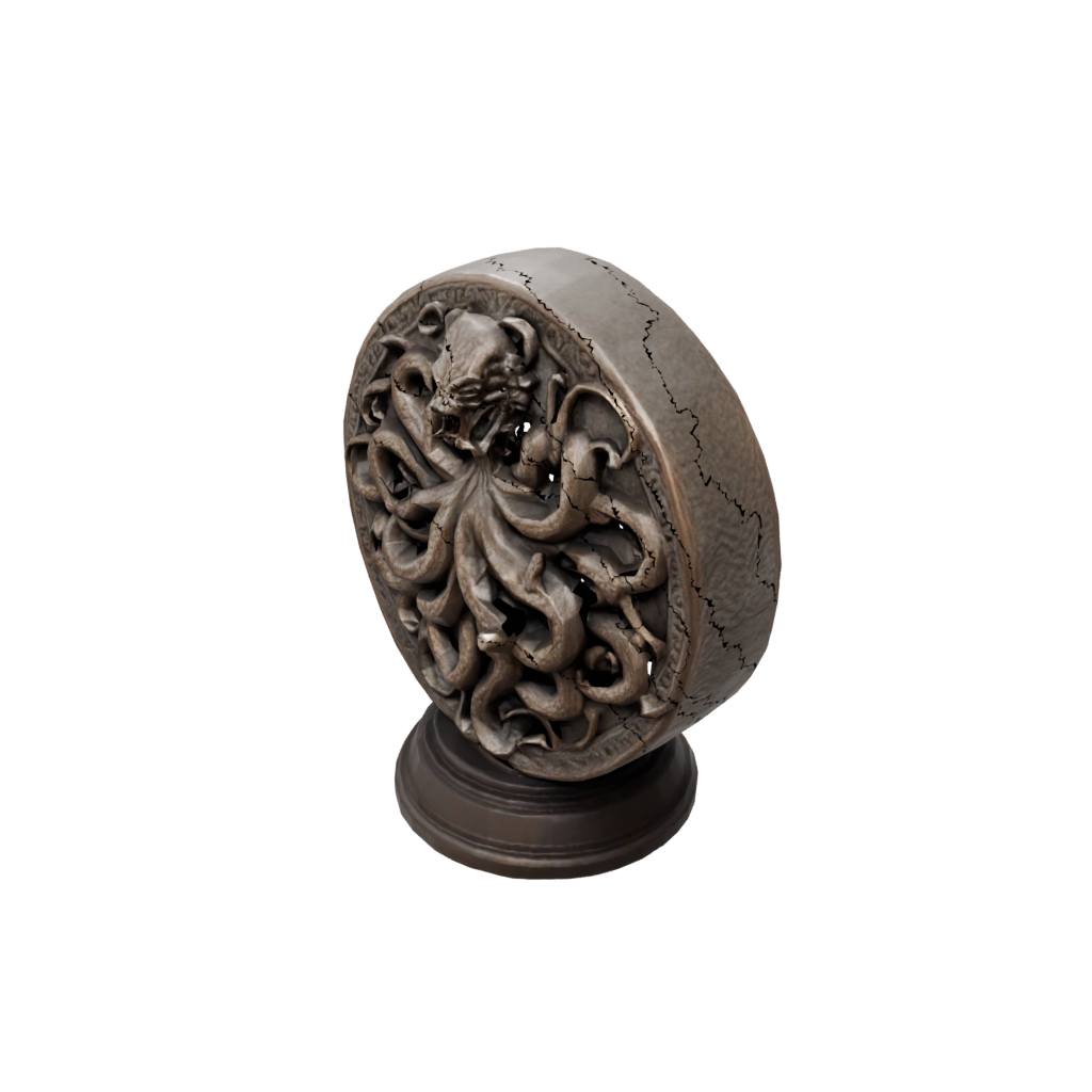 Bronze Relief Hydra Multi-Headed