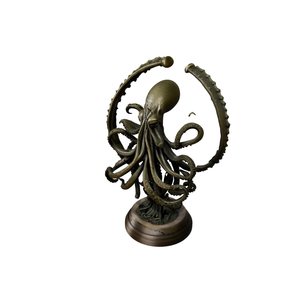 Bronze Relief Kraken Tentacle Sculpture