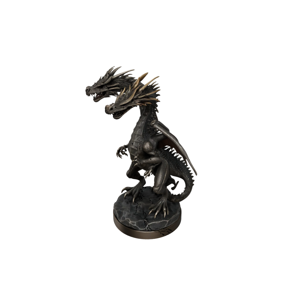 Bronze Relief Lava Drake