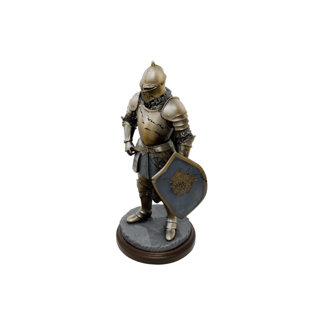 Bronze Relief Medieval Knight Statue