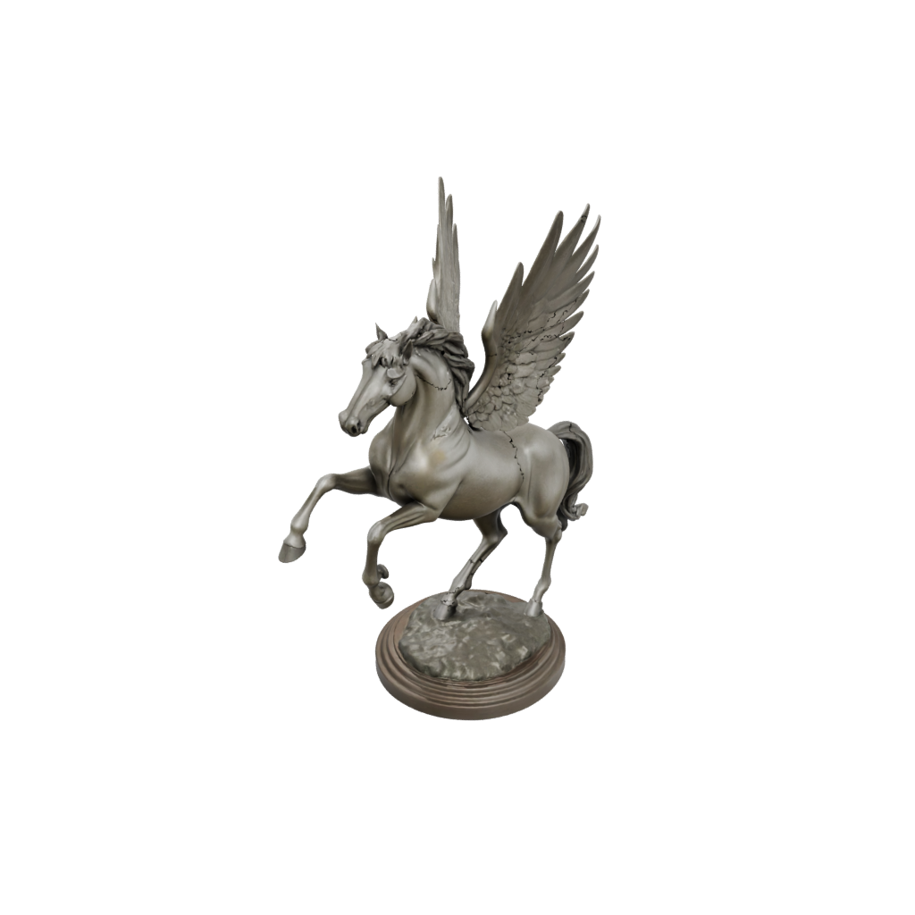 Bronze Relief Pegasus Rearing