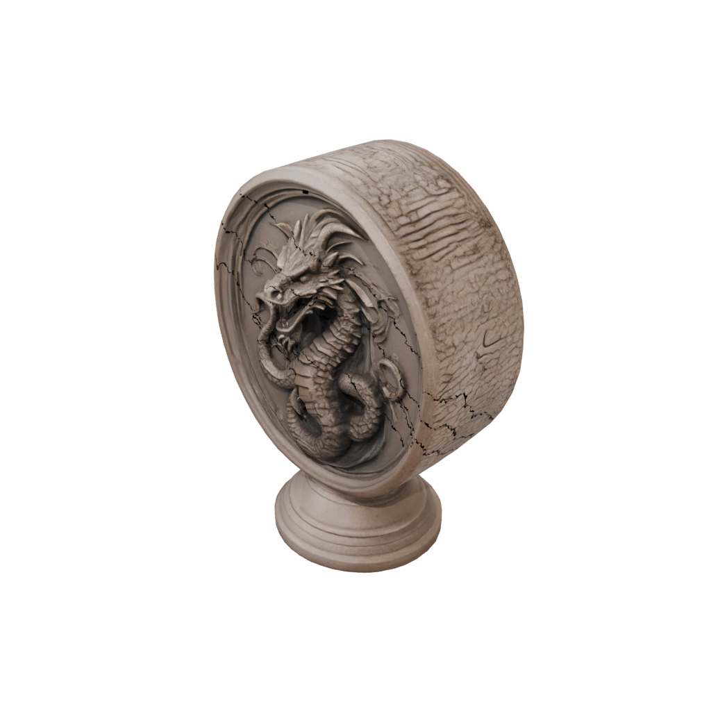 Bronze Relief Sand Wyrm